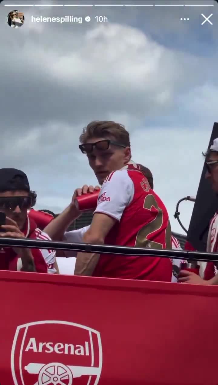 Martin Ødegaard’s wife, Helene, on IG.