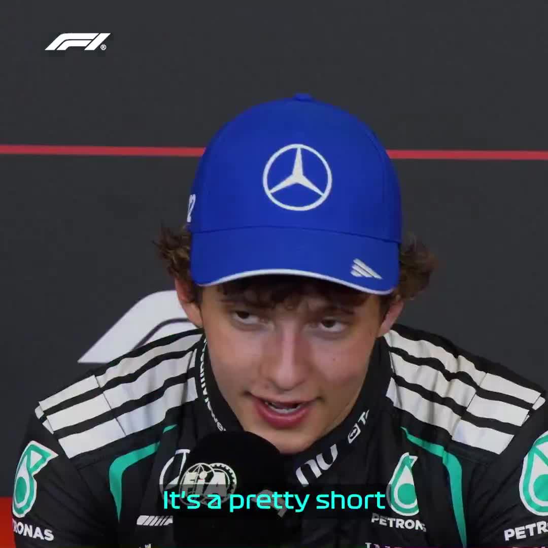 Max with the totally trustworthy advice to Kimi on tomorrow's race start