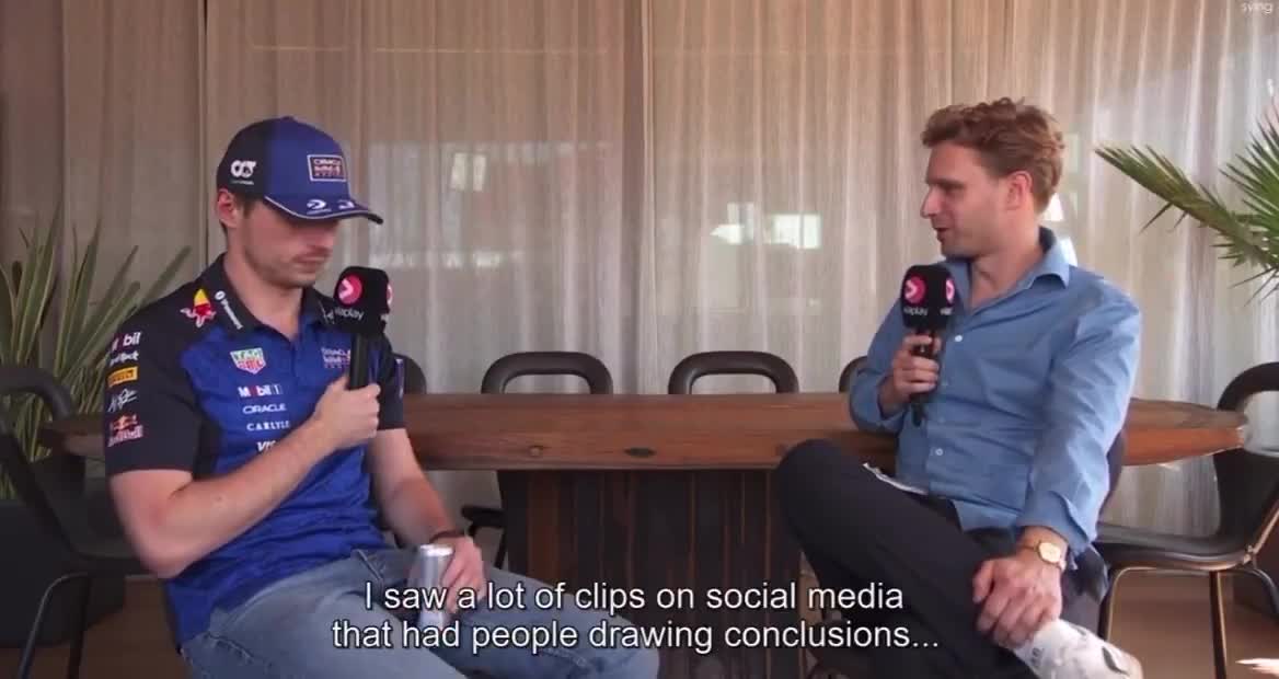 Max Verstappen was asked about his meeting with Red Bull’s top management in Austria.