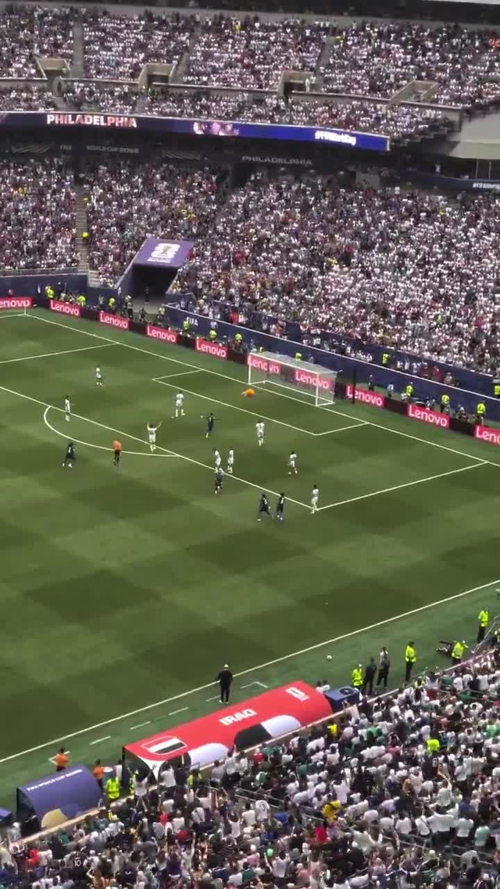 Kylian Mbappe goal from Fans POV