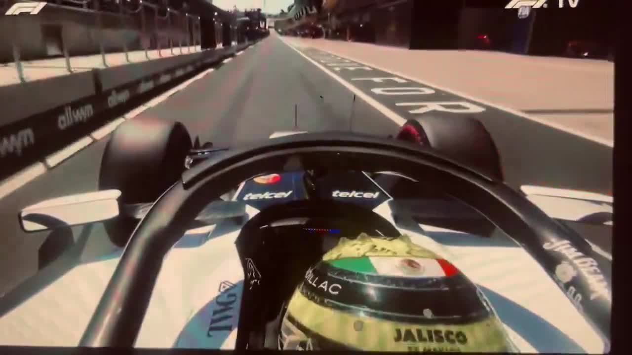 Sergio Pérez’s Cadillac is shaking a lot