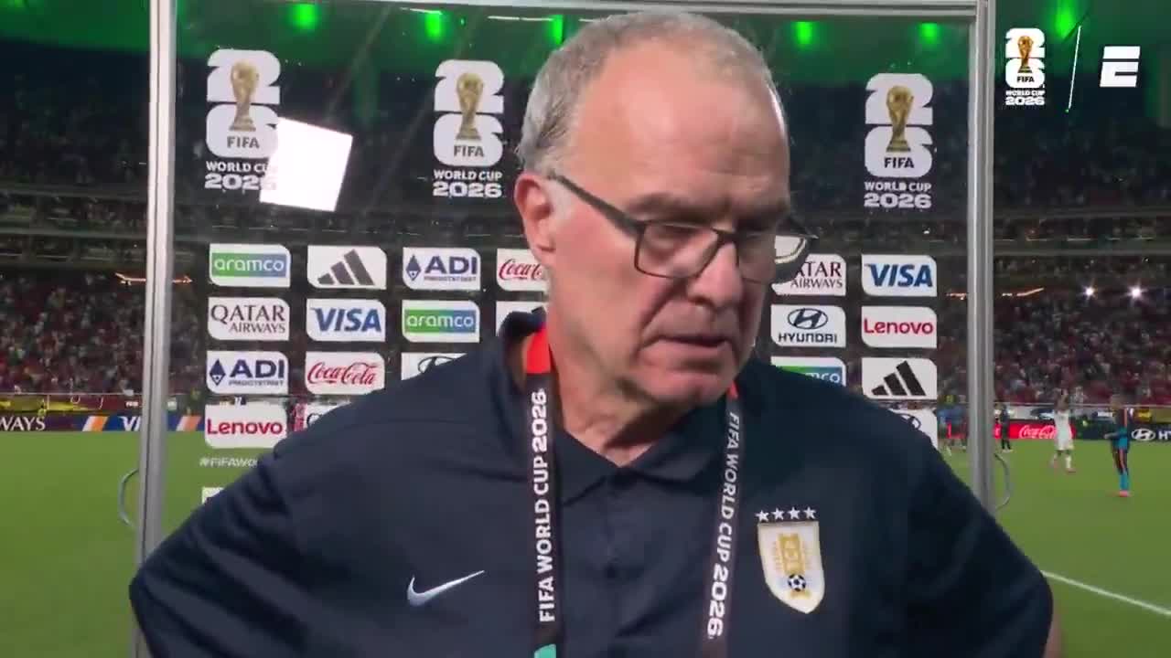 Marcelo Bielsa's reaction after Uruguay's elimination from the 2026 World Cup