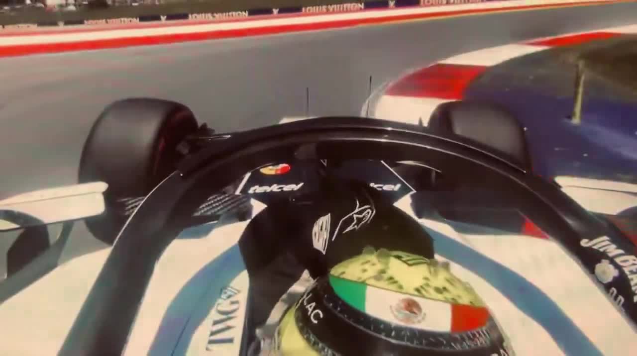 Checo wasn’t happy with the Mercedes and Ferrar