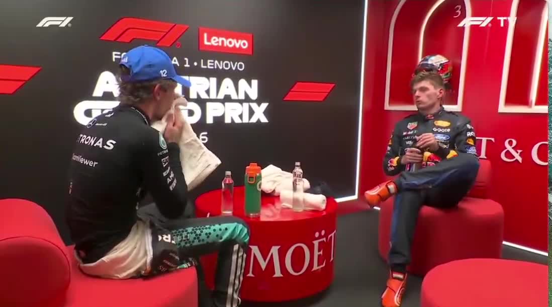 Cool down room chats from Max Kimi and George