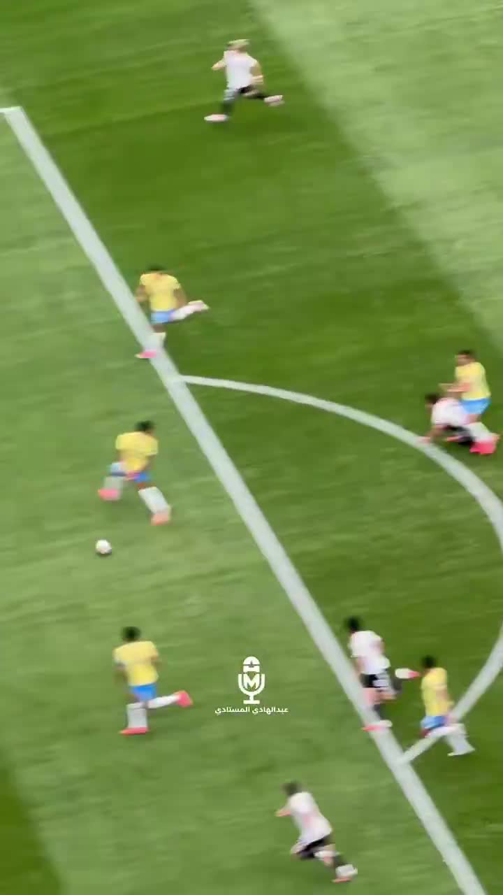 Another angle of Japan's goal against Brazil.