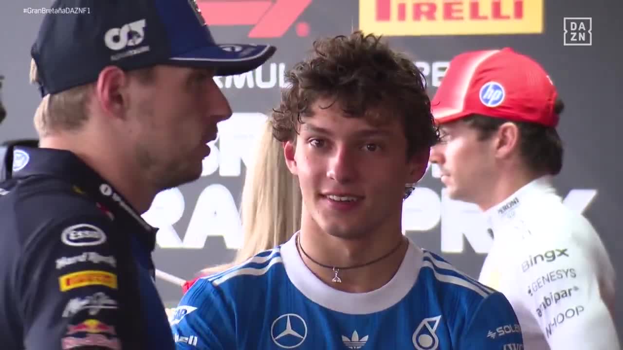 max and kimi debriefing post-race