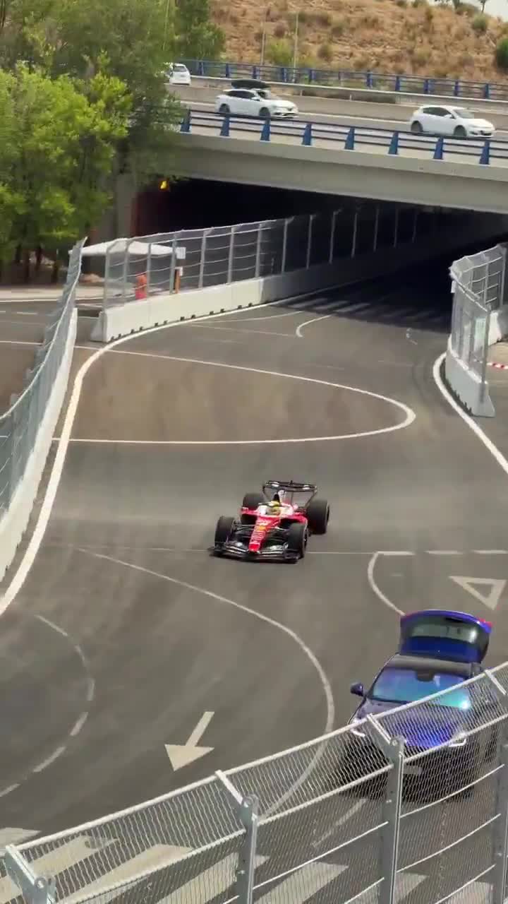 Lewis Hamilton spotted driving around Madring.