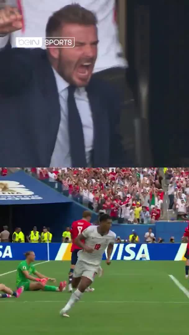 David Beckham’s reaction to Jude Bellingham’s first goal for England against Norway