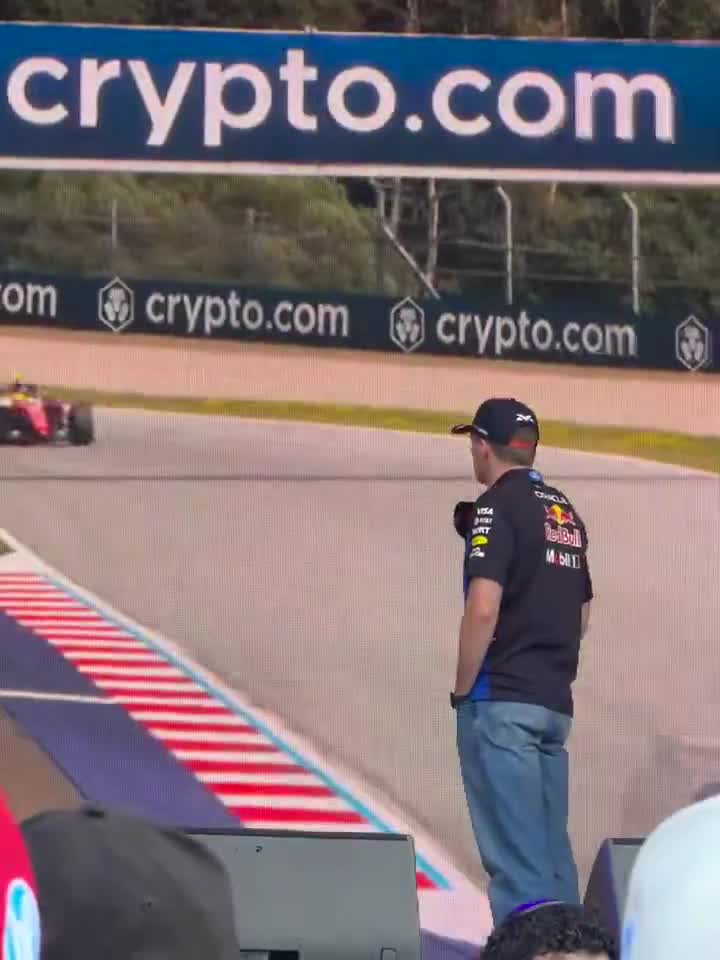 Max reacting to his overtake of the month