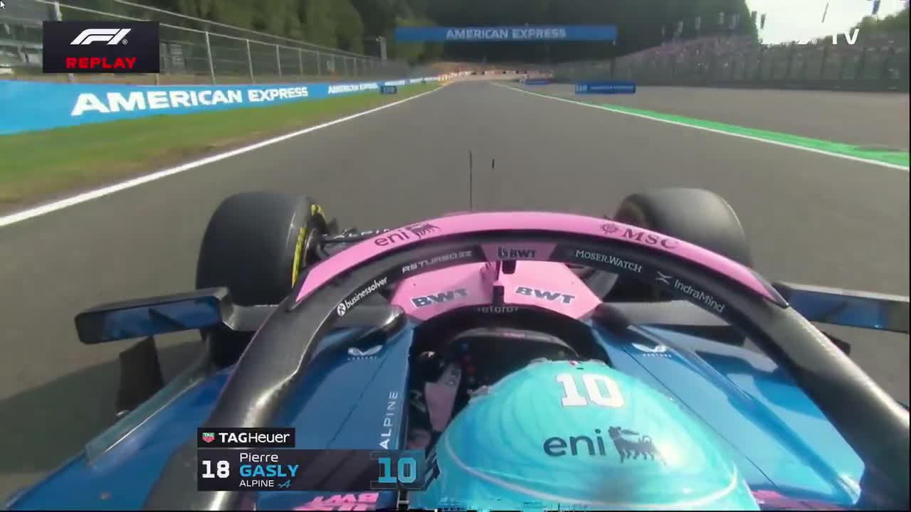 Gasly's had a moment and lost his rear wing