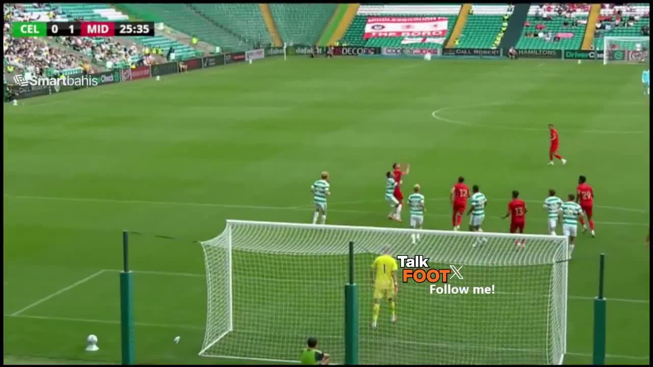 Celtic 0-1 Middlesbrough