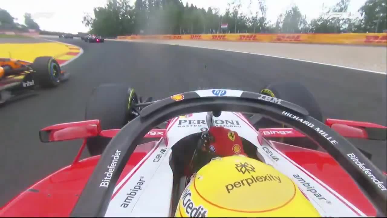 Full footage of the collision with George Russell from Lewis Hamilton's perspective!