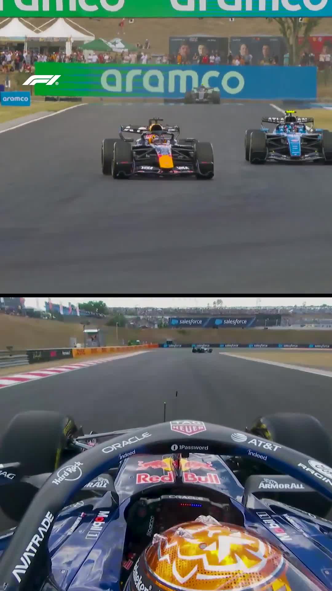 Verstappen reacts after Sainz affects his hot lap in FP1