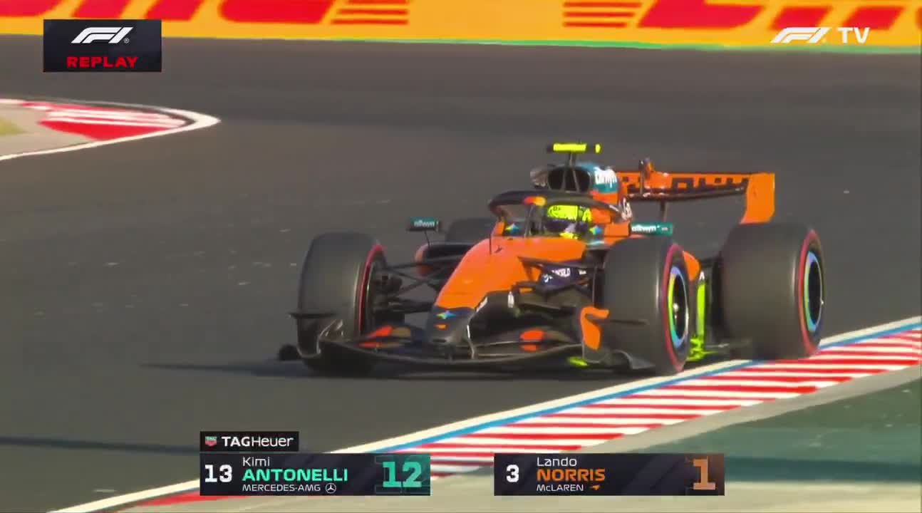 Lando and Antonelli involved in a brief FP1