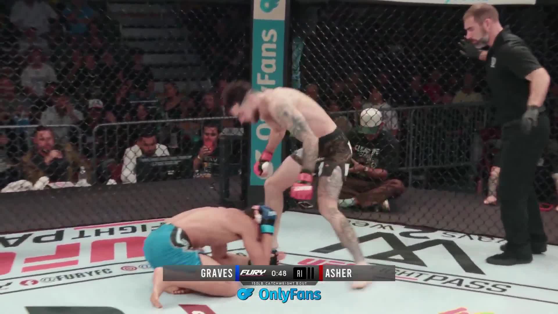Jason Asher vs Cameron Graves tại Fury FC 122.