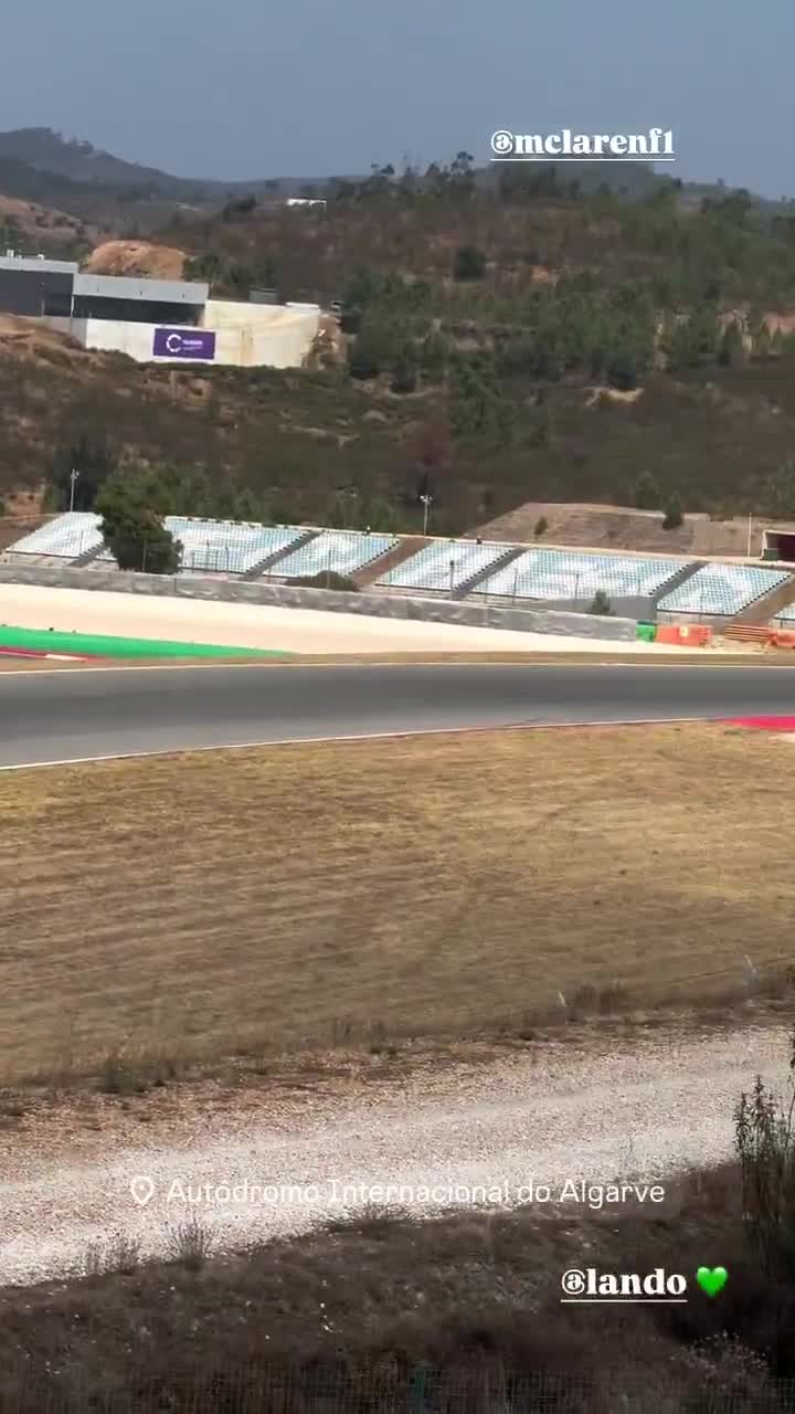 lando TPC testing at portimão today