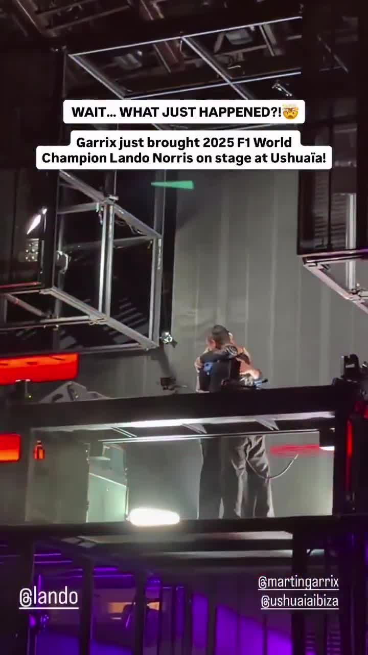 Lando on stage in Ibiza