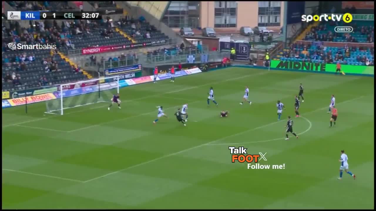 Kilmarnock 0 - 2 Celtic - Kasper Høgh  33'