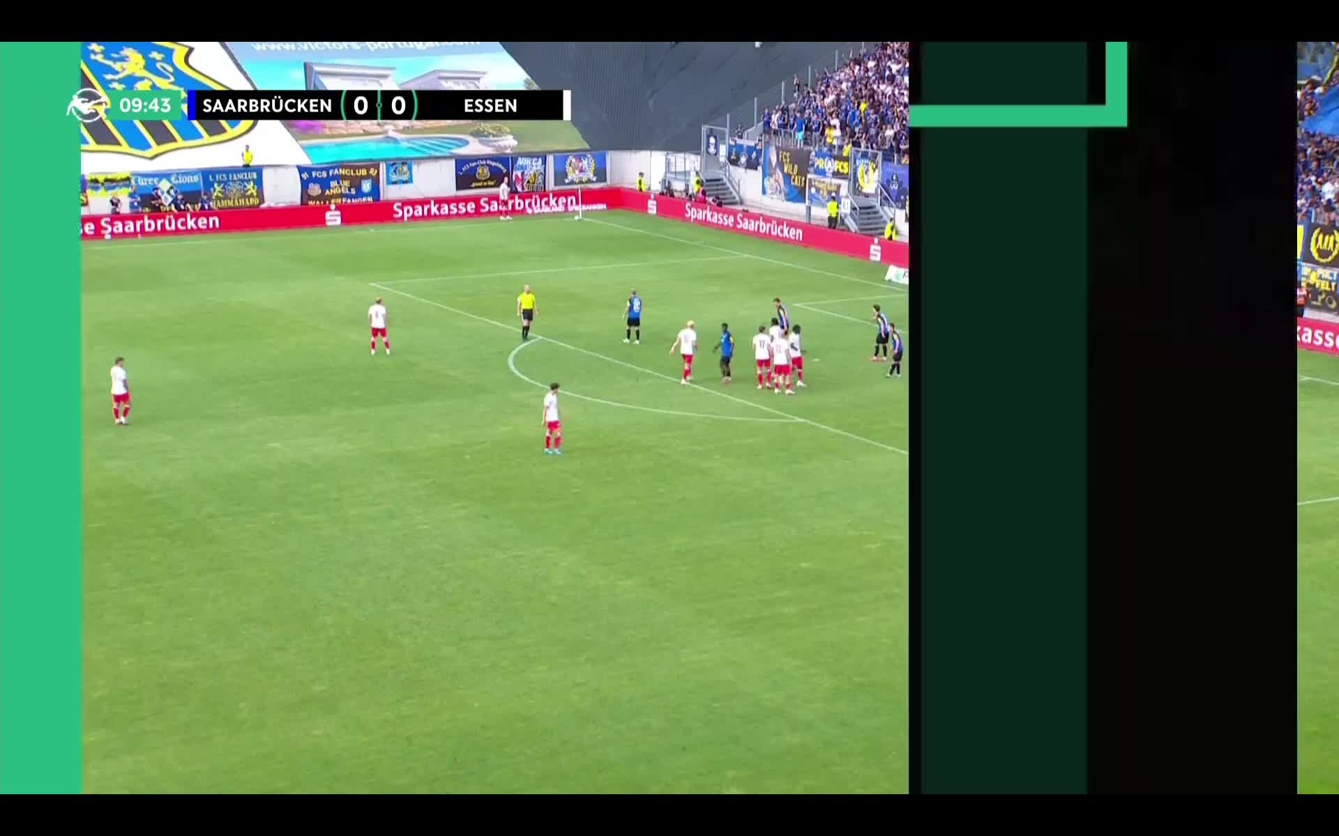 1. FC Saarbrücken - Rot-Weiss Essen - DFB Play — Mozilla Firefox 2026-08-09 15-43-15