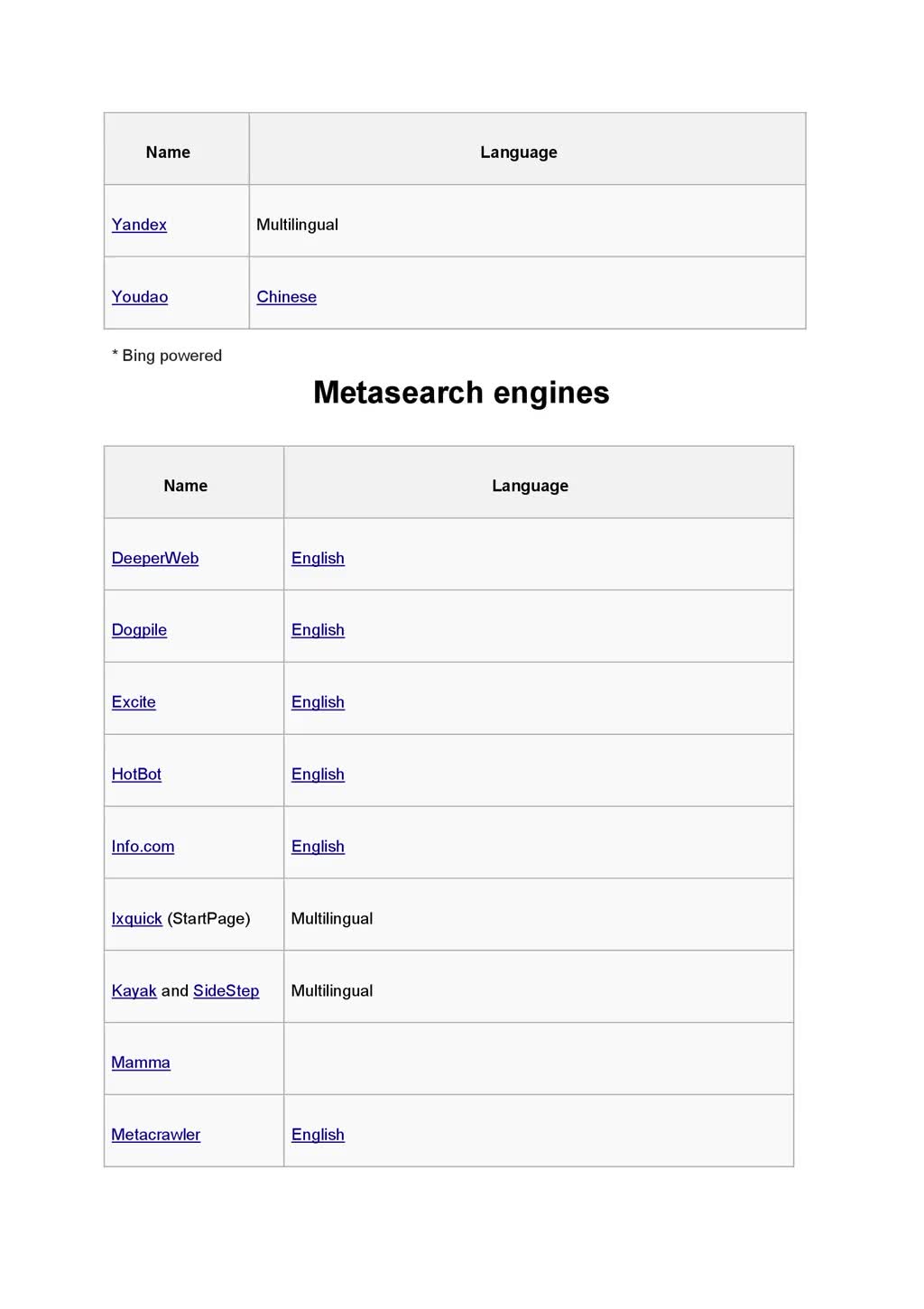 search-engines
