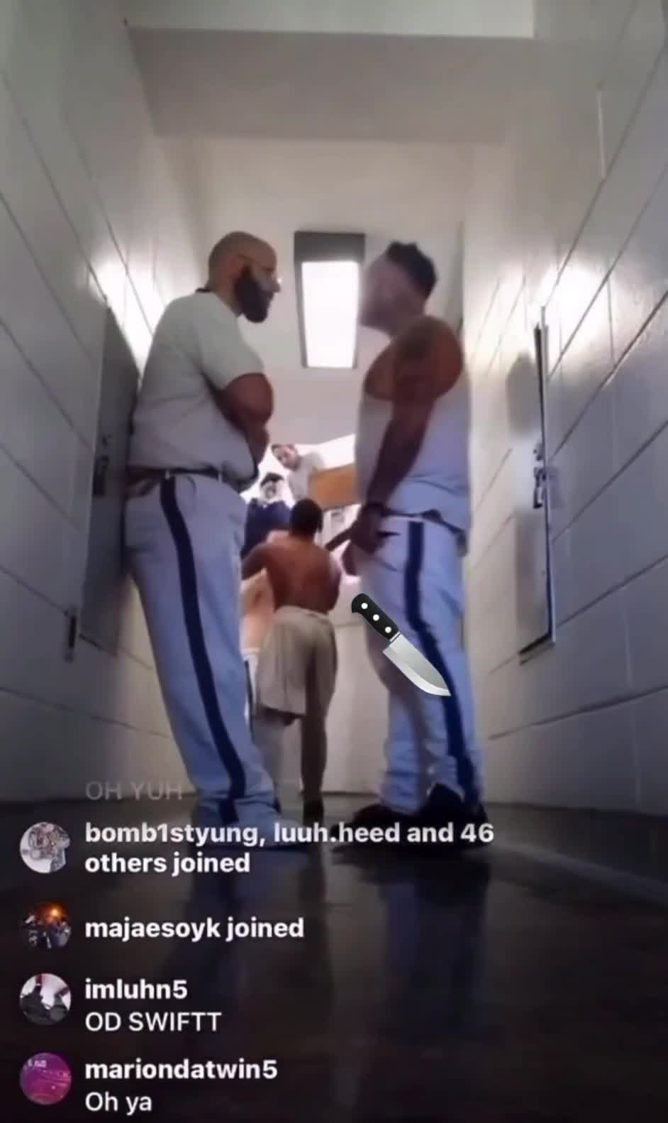You can’t show any fear in prison…