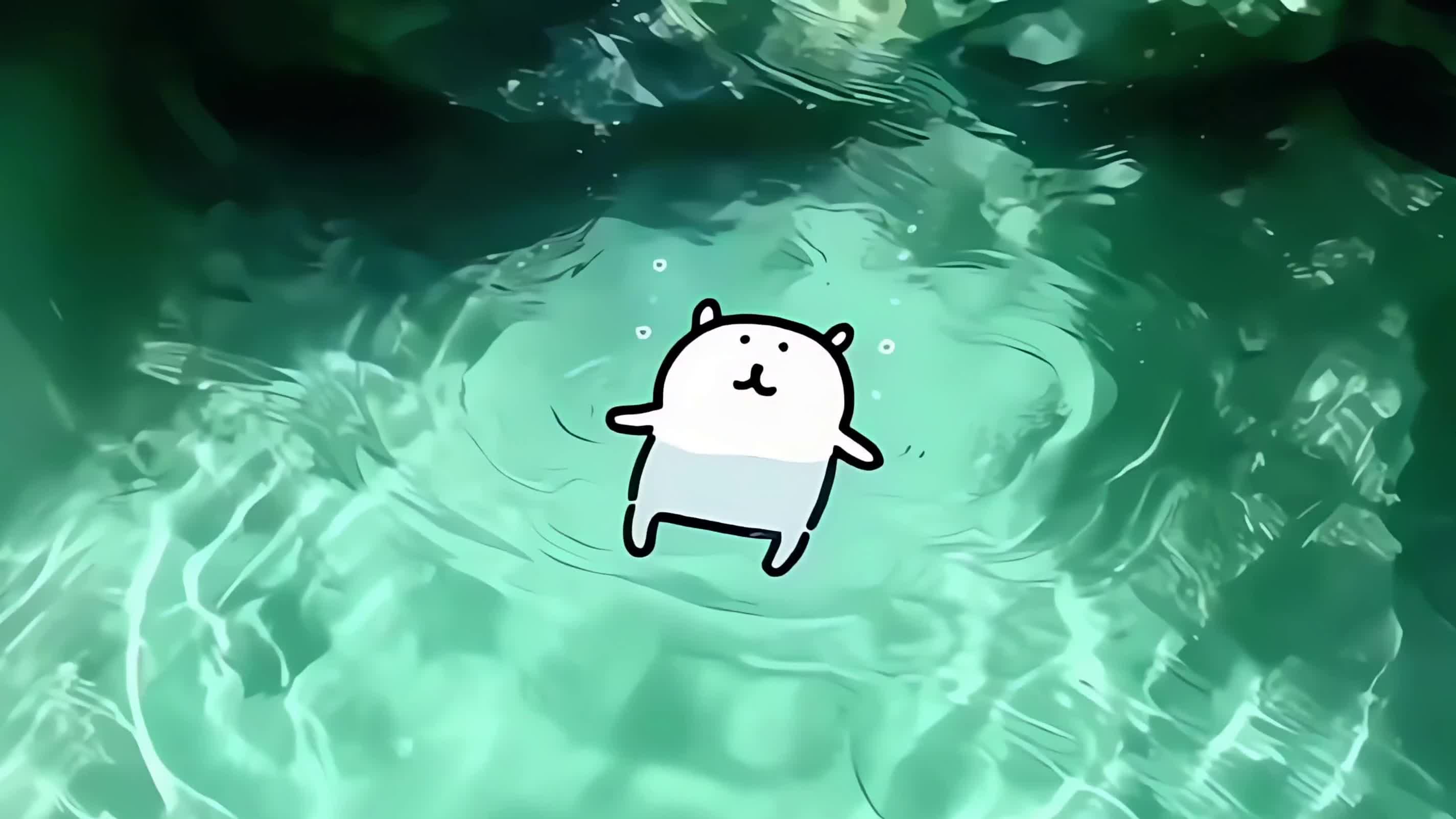 【哲风壁纸】卡通-水面-治愈