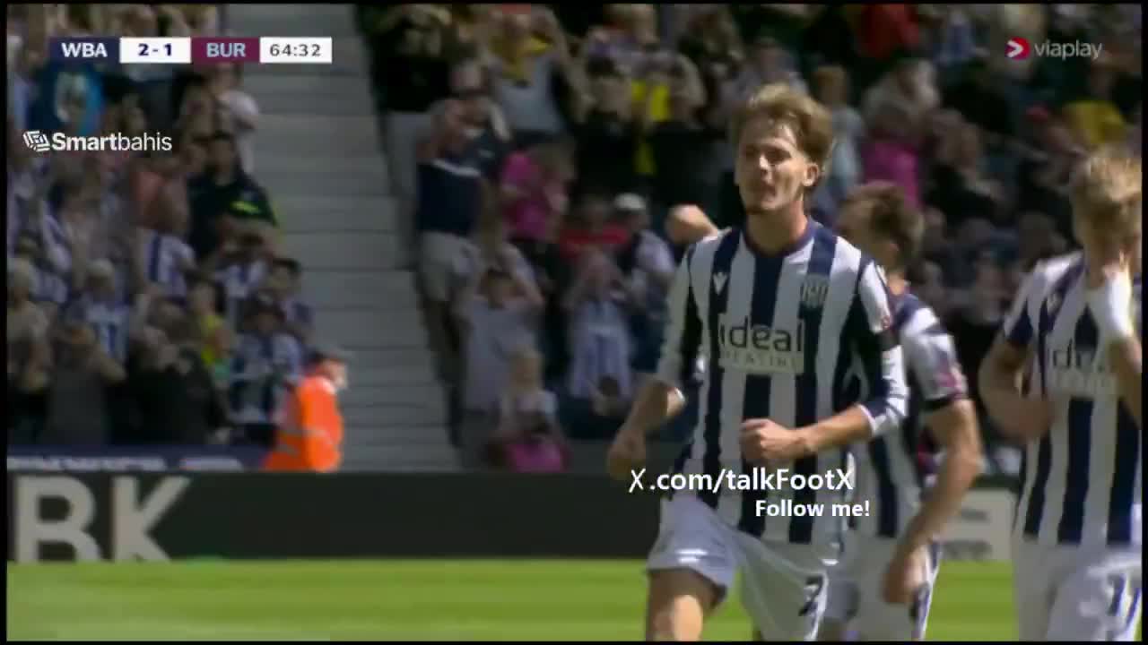 West Bromwich Albion [3] - 1 Burnley - Isaac Price 65'(P)