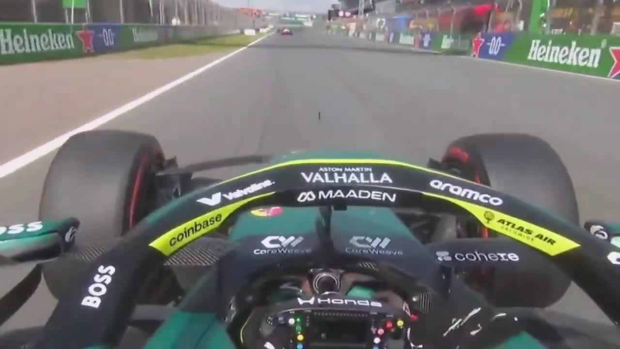 Fernando Alonso greeted Bortoleto when he overtook him on the Zandvoort straight due to the engine difference