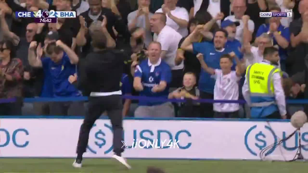 Xabi Alonso’s reaction to Cole Palmer’s goal