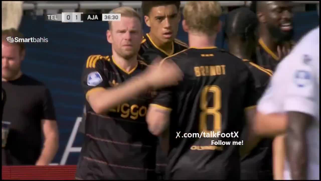 Telstar 0 - 1 Ajax -Davy Klaassen 37'