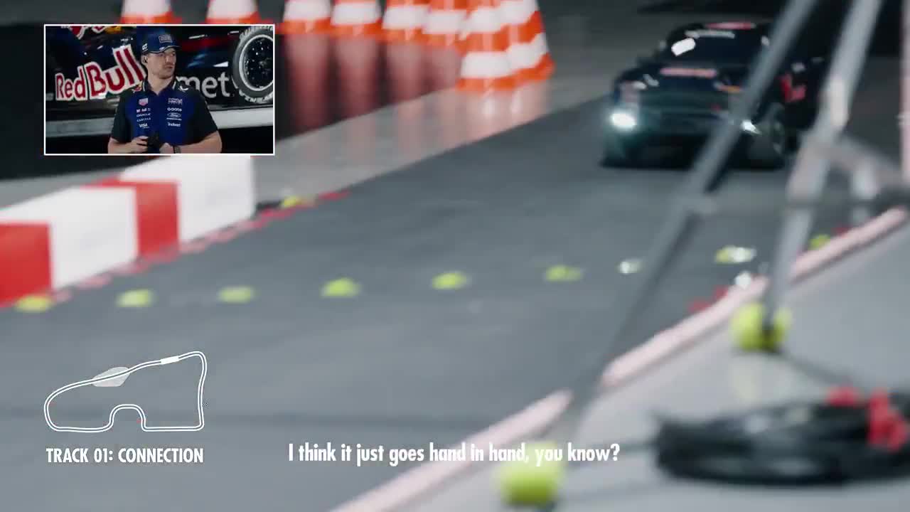 Max Verstappen with the perfect timing