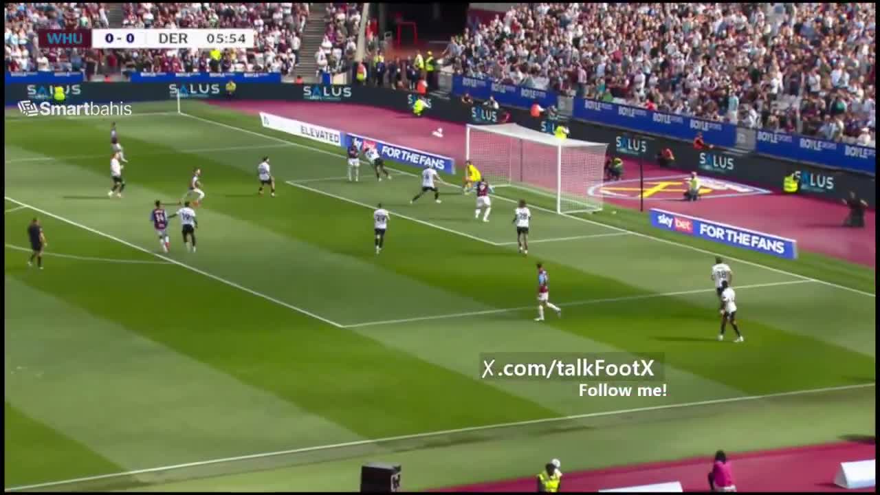 West Ham United 1 - 0 Derby County -