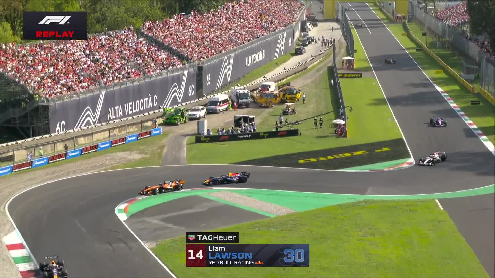 Oscar Piastri finishes Q2 in P2 as stewards investigate an incident with Liam Lawson