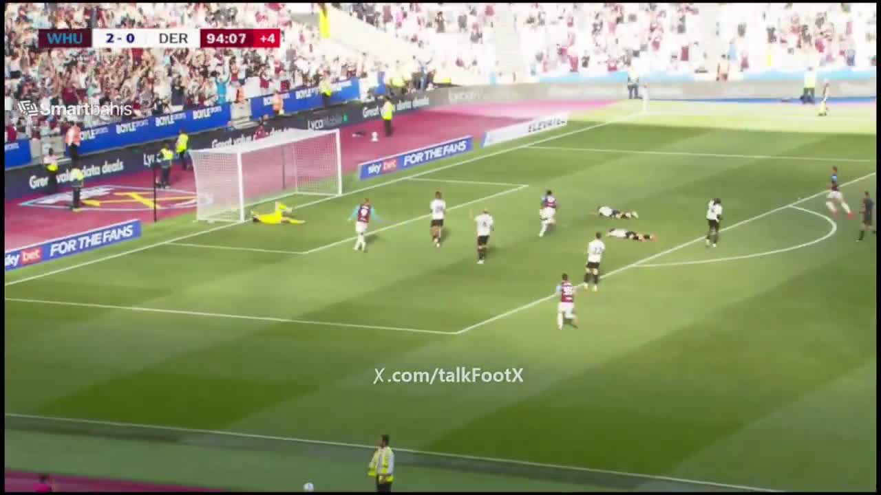 West Ham United 3 - 0 Derby County -