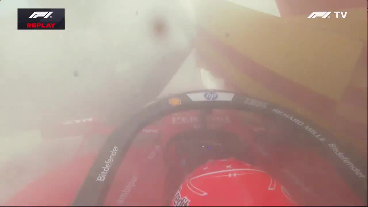 Full footage of Charles Leclerc's crash at the Italian Grand Prix!