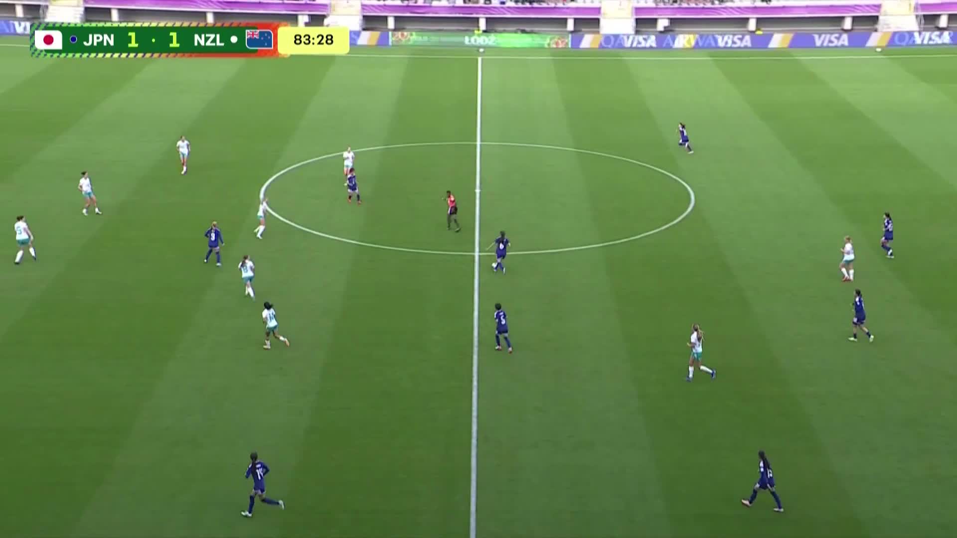 260906 JPNNZL 84' After OFR, penalty awarded for GK's intervention