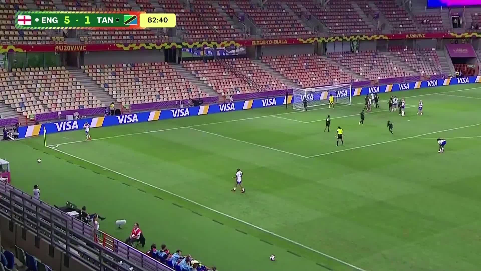 260908 ENGTAN 83' Goal, penalty and offside decision without VAR gesture