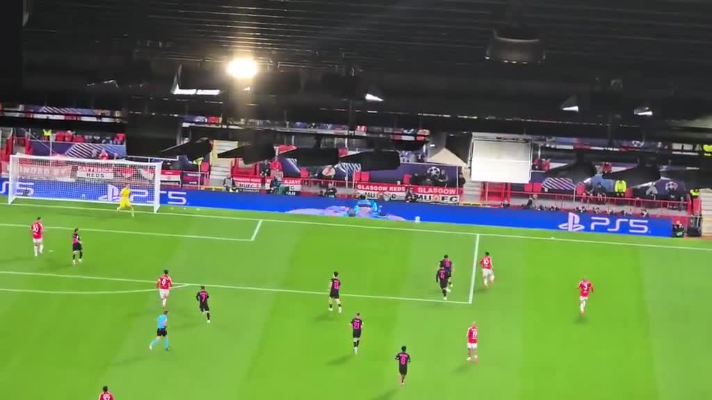 Šeško’s goal against Sabah FK from a different angle