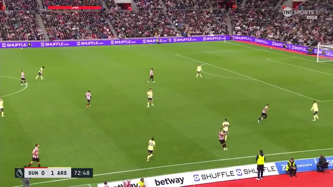 Calafiori’s reaction to the referee