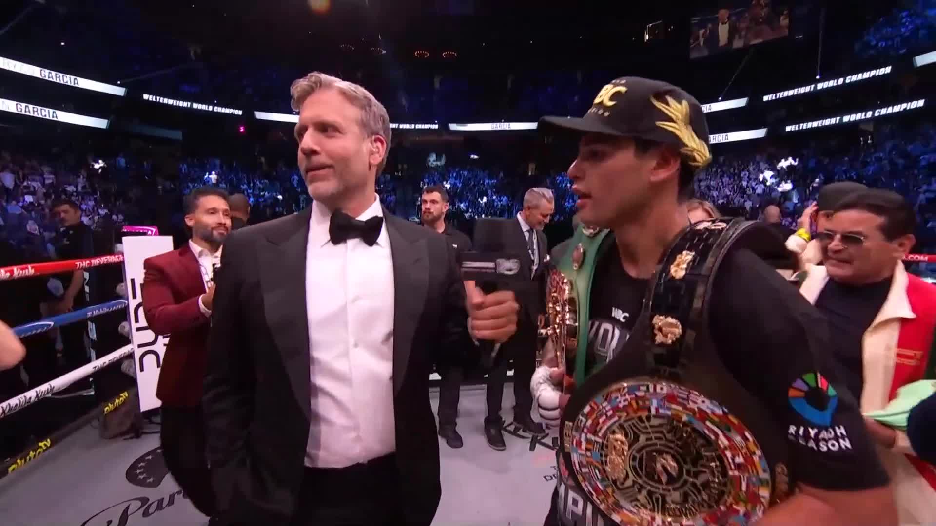 Post-fight interview