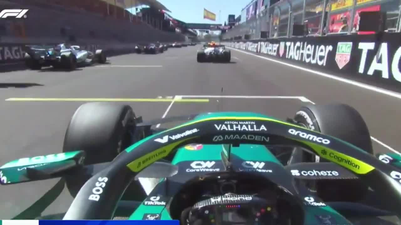 Fernando Alonso’s POV of the start
