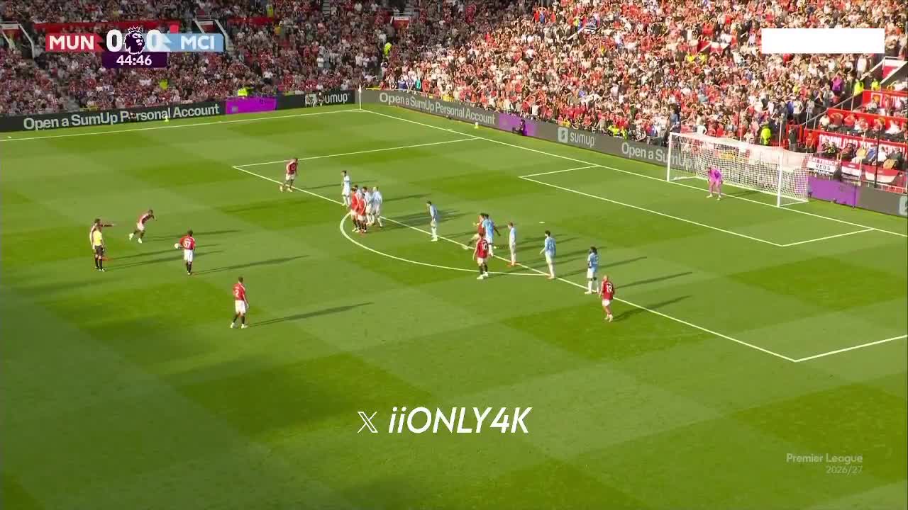 MarcusRashford free kick against Manchester City 45'