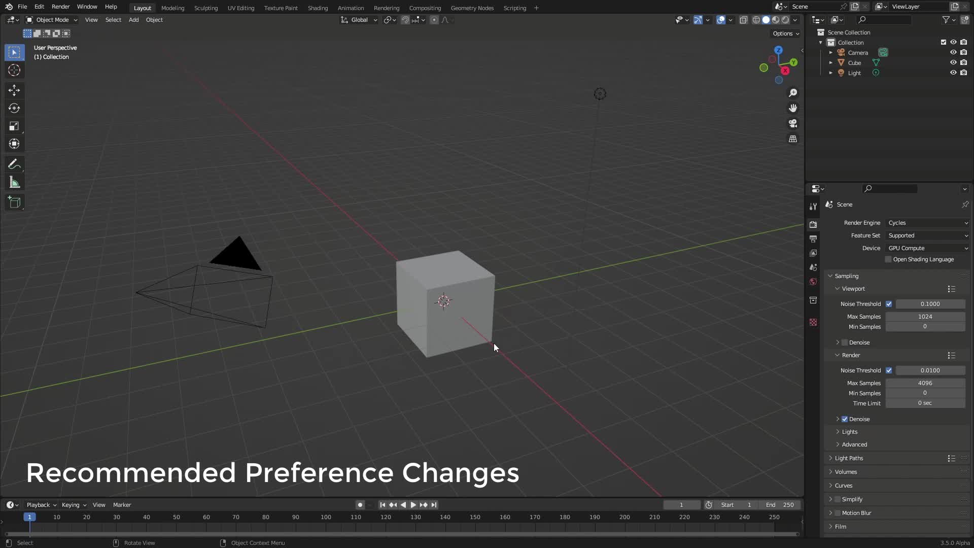 B3D - Cars IO - 02 - Preparing for Class - 02 - Recommended Preference Changes