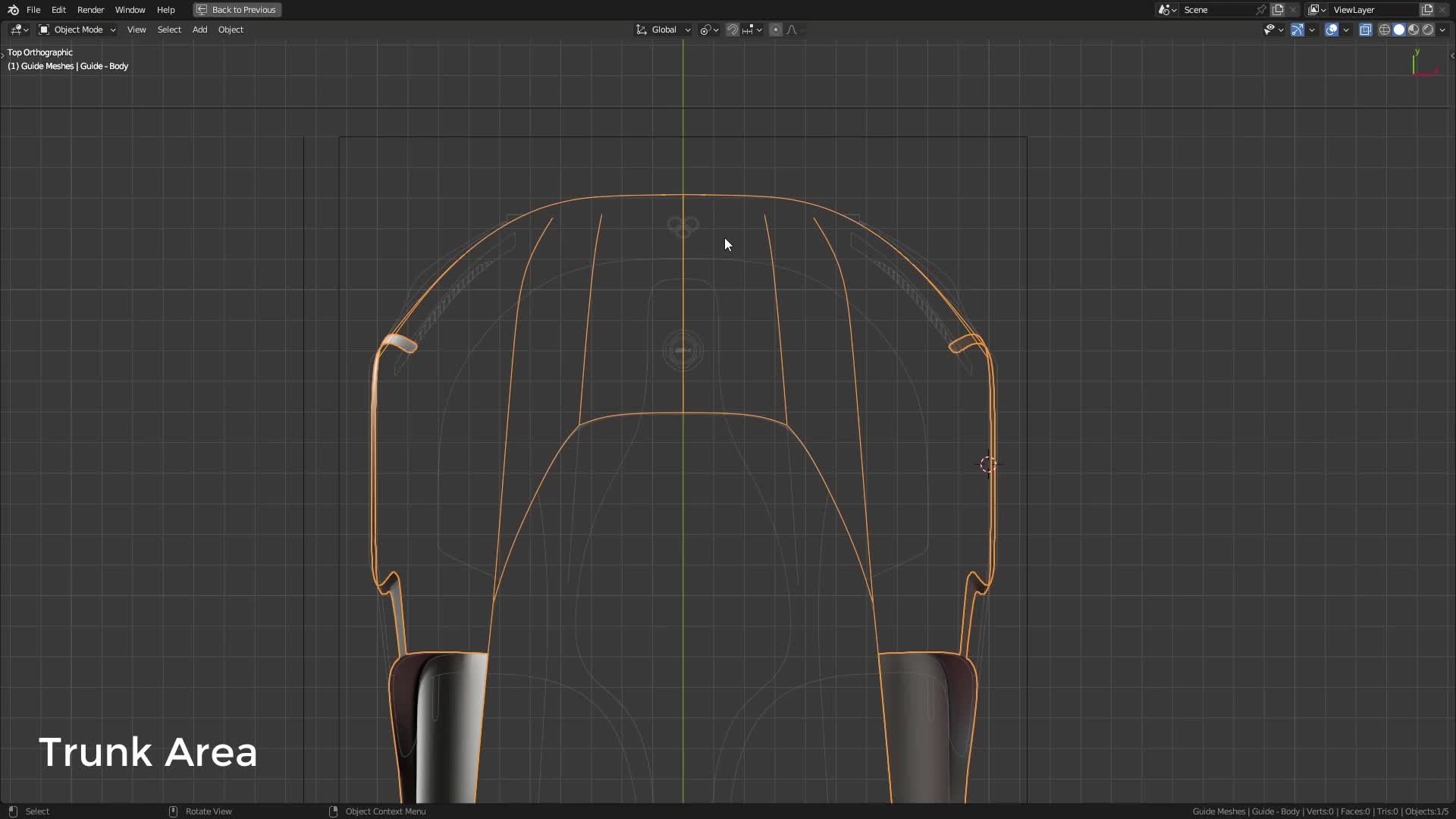 B3D - Cars IO - 03 - Modeling - Exterior - Guide Meshes - 15 - Trunk Area