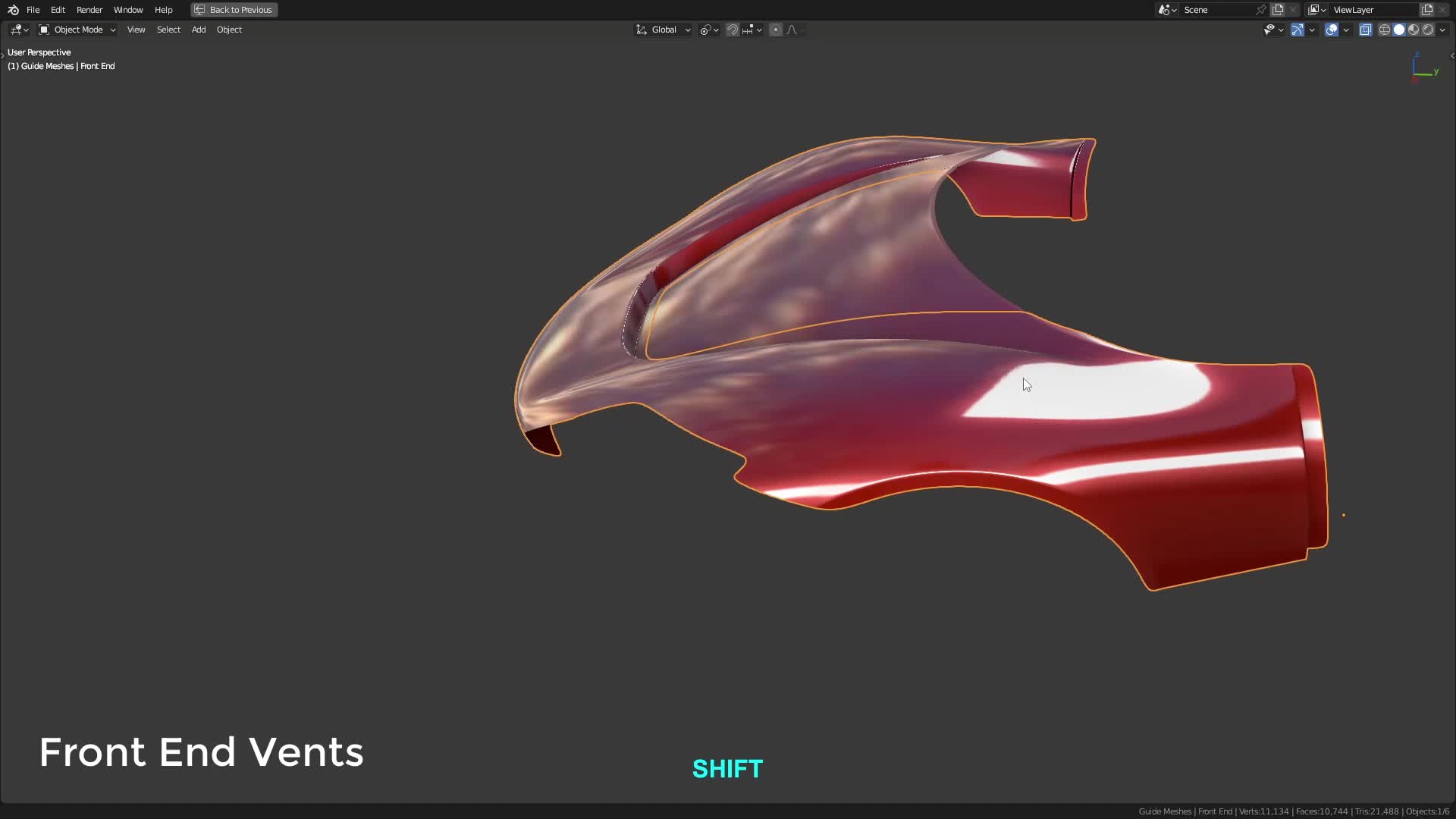 B3D - Cars IO - 04 - Modeling - Exterior - Final Panels - 03 - Front End Vents