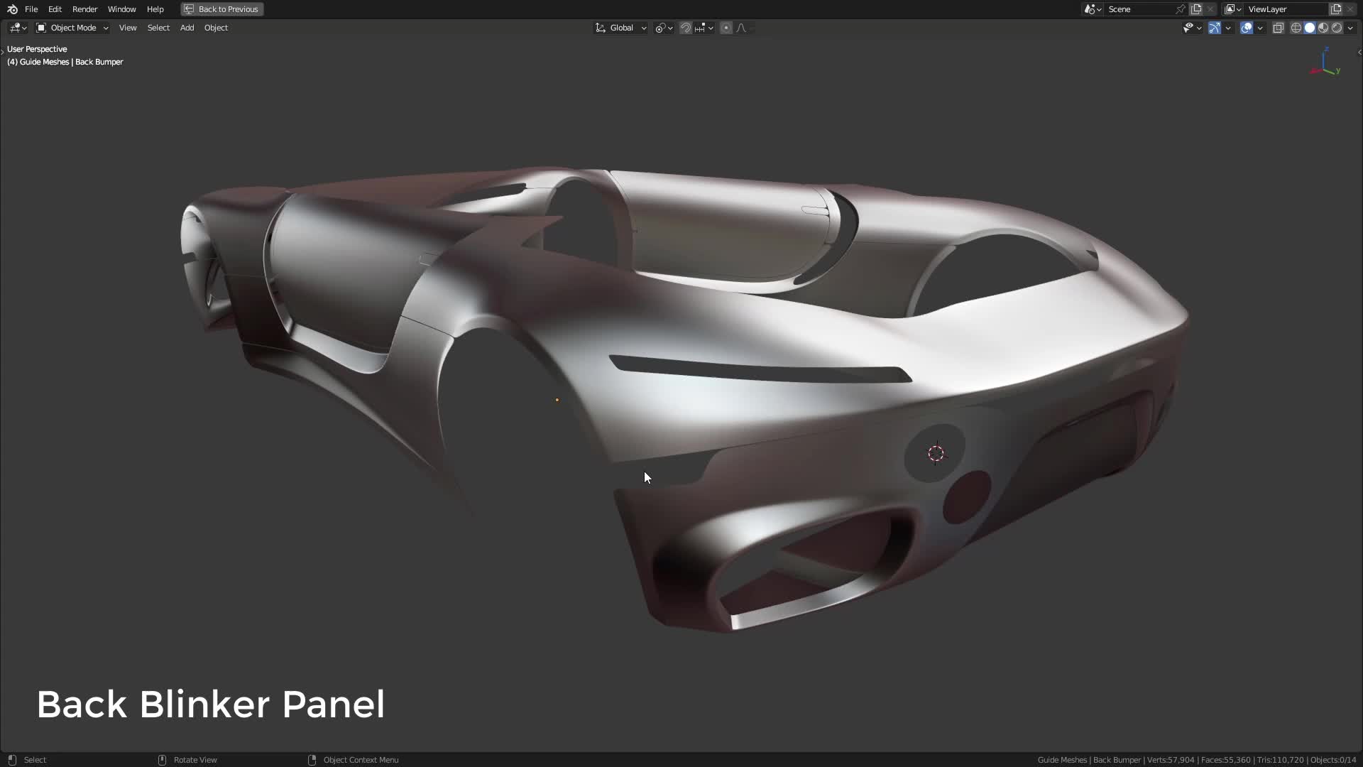 B3D - Cars IO - 04 - Modeling - Exterior - Final Panels - 14 - Back Blinker Panel