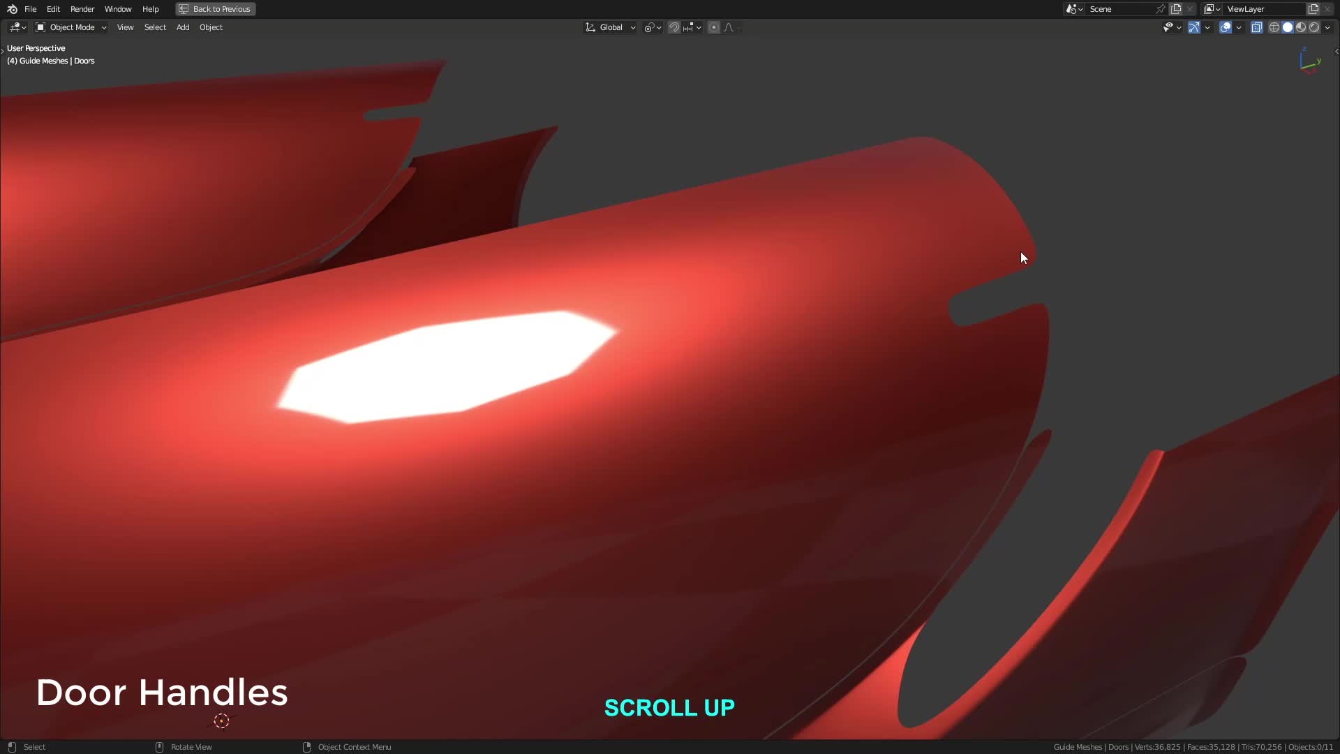 B3D - Cars IO - 04 - Modeling - Exterior - Final Panels - 09 - Door Handles