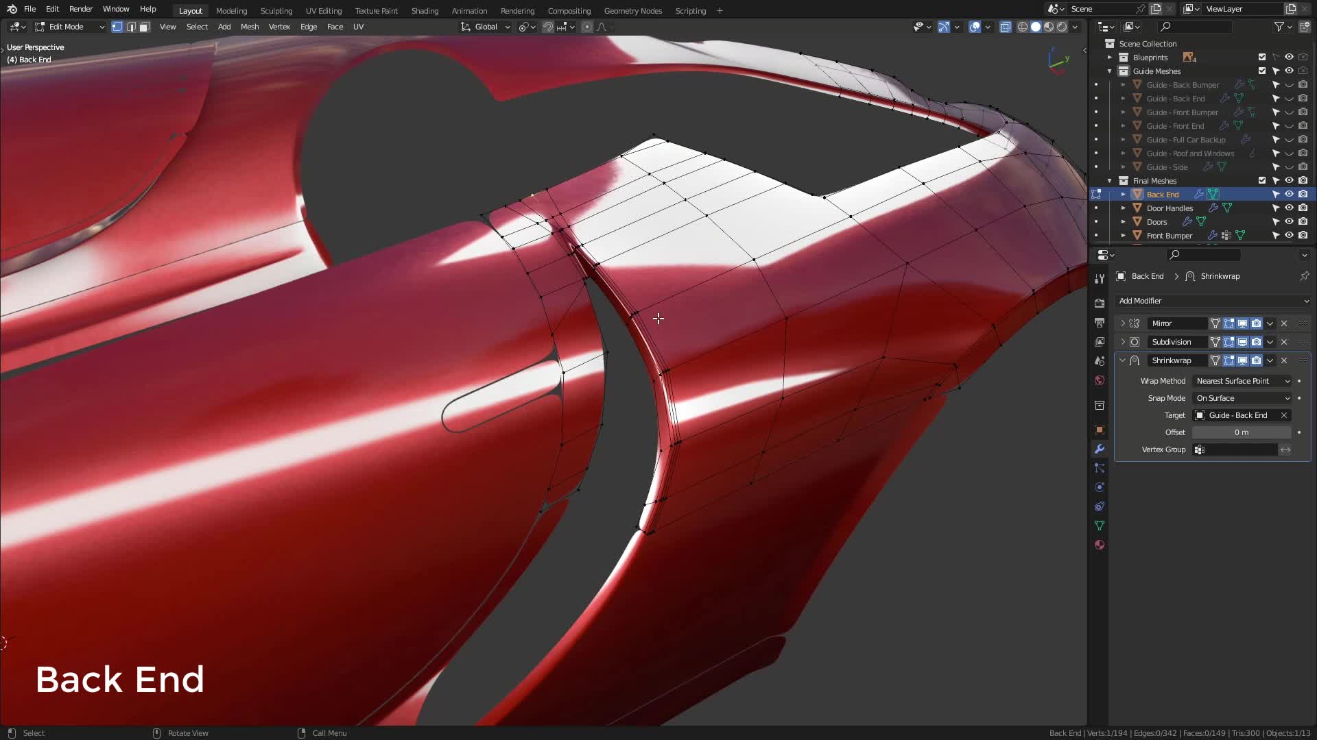 B3D - Cars IO - 04 - Modeling - Exterior - Final Panels - 11 - Back End