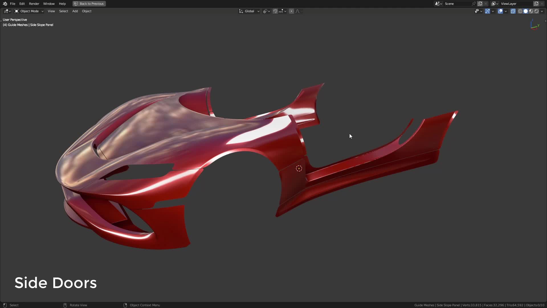 B3D - Cars IO - 04 - Modeling - Exterior - Final Panels - 08 - Side Doors