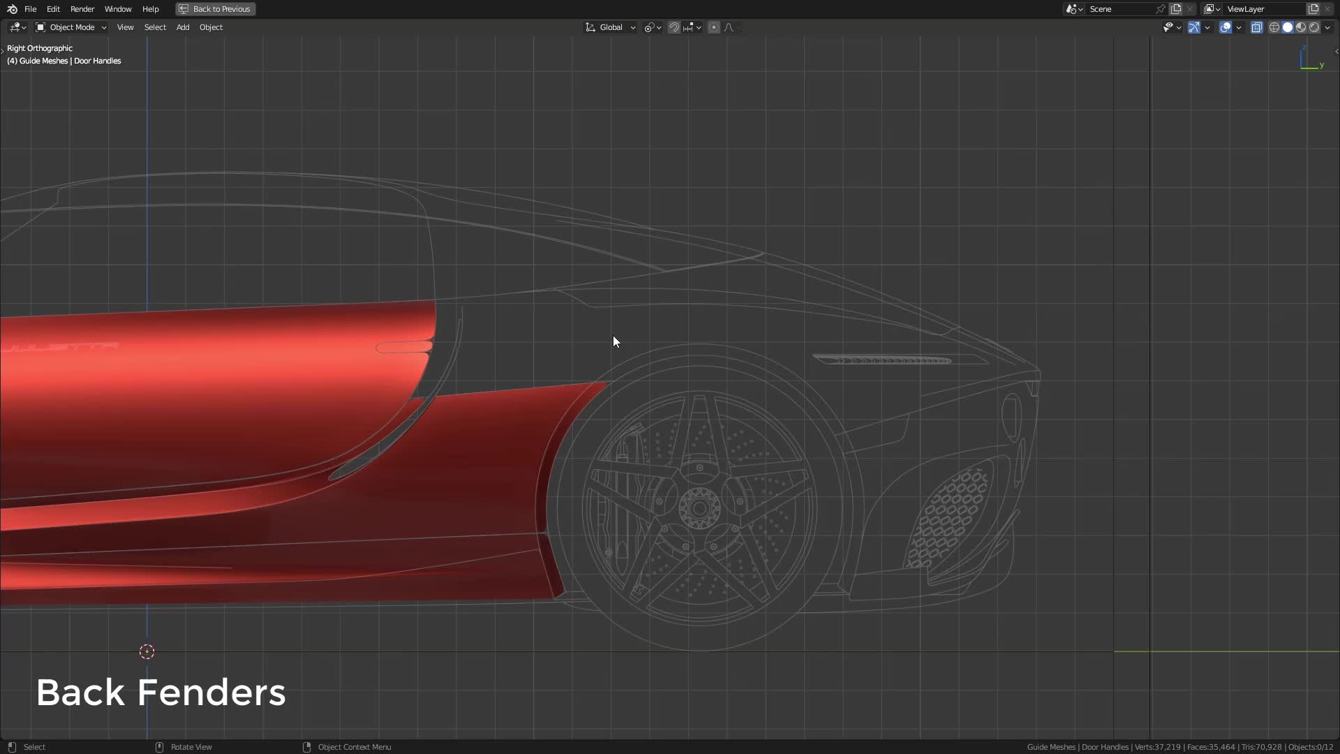 B3D - Cars IO - 04 - Modeling - Exterior - Final Panels - 10 - Back Fenders